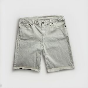 Michael Kors Jean Shorts Women's Size 6 Tan/Beige Bermuda Comfort Stretch EUC